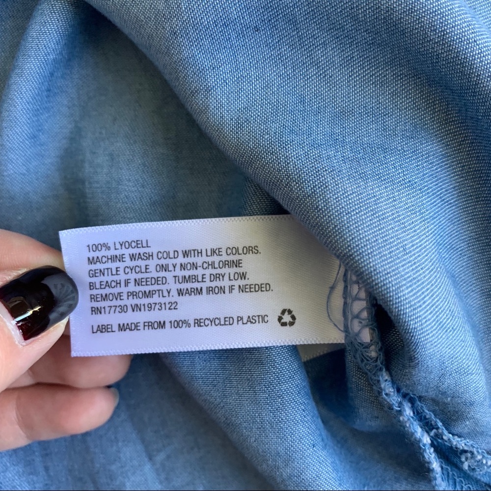 Blue Button Down - Picture 6 of 6